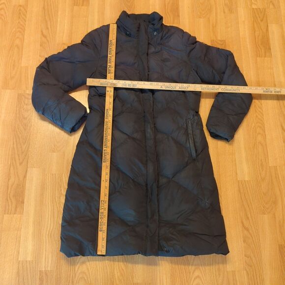 The North Face Miss Metro Parka Coat Womens Medium Black Goose Down Long Winter - Picture 2 of 10